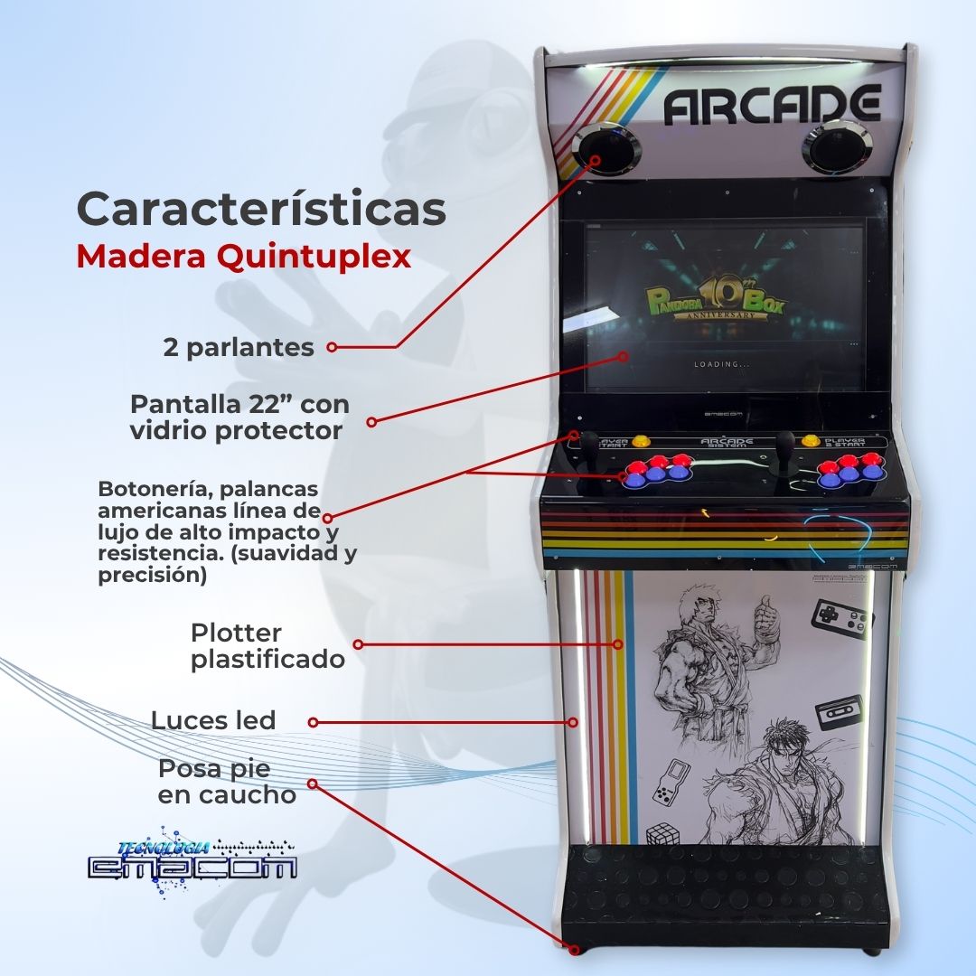 Arcade Lujo 22" Emacom Desarmable - Imagen 4