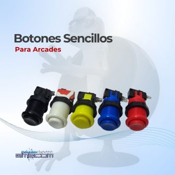 Botones Sencillos para Arcades (Modelo Económico) - Imagen 2