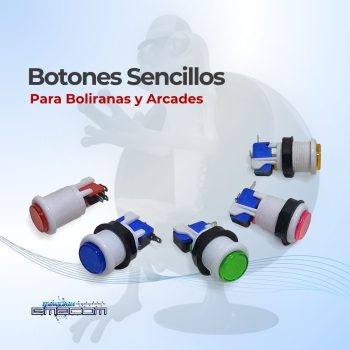 Botones Sencillos para Boliranas y Arcades (Modelo de Presión) - Imagen 4