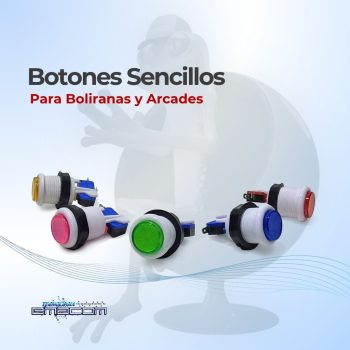 Botones Sencillos para Boliranas y Arcades (Modelo de Presión) - Imagen 2